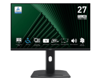 MSI PRO MP275PG 27" 16:9 FHD(1920x1080), IPS Flat, 1ms(MPRT), 1300:1, 100M:1, 300nits, 178/178, HDMI 1.4b, DP 1.2a, VGA, Speaker, Tilt, Swivel, Height, Pivot, 100HZ, Black, 1y war-ty
