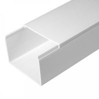 Кабель-канал белый 2-й замок 80х60 мм (8м/уп)