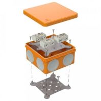 Коробка огнестойкая разветвительная для о/п двухкомпонентная 60-0300-FR6.0-4-6-Р Е15-Е60 RAL2003 100х100х50 (14 шт/кор)