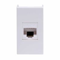 Комп.роз. RJ45 кат.5e, 8P8C, Viva, белая, 1мод
