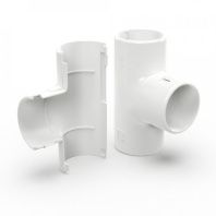 Тройник разборный белый d32 мм (15шт/180шт уп/кор)