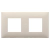Рамка 2 поста (4 мод.), Avanti, ванильная дымка
