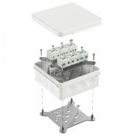 Коробка огнестойкая для о/п двухкомпонентная 60-0303-FR6.0-12 Е15-Е120 RAL9003 100х100х40 (16 шт/кор)