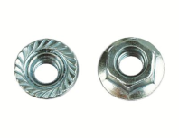 Гайка с насечкой, препятствующей откручиванию М10, нерж. сталь А2, DIN6923