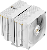 Ocypus Iota A62 WH, 2x120mm FAN, Display Panel, 6 HEAT PIPES, 4-PIN PWM, 500-2000 RPM, 29DBA, FDB, LGA115X/1200/1700/18XX, AM4/AM5
