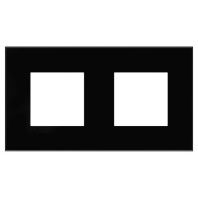 Рамка 2 поста (4 мод.), Avanti, черный квадрат