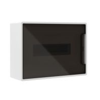 Щиток 12 мод настенный FRAME, белый, с тонированной дверцей, с 2 шинамиPEN на 6 и 8 отв.