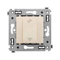 Диммер кнопочный в стену, Avanti, ванильная дымка