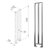 Ограждение полноростовое 420 мм Нержавеющая сталь