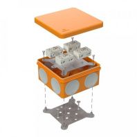 Коробка огнестойкая разветвительная для о/п двухкомпонентная 60-0300-FR6.0-4-8-Р Е15-Е60 RAL2003 100х100х50 (14 шт/кор)