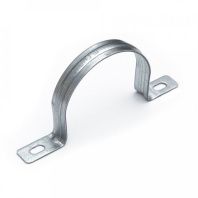 Скоба металлическая двухлапковая усиленная противопожарная СМДУ d60-63 мм (50шт/200шт уп/кор)