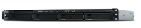 Synology 1U/4bay QC 2,2GhzCPU/8GB(64)/RAID0,1,10,5,6/upto 16HDD (1xRX1217(RP)),2xNVMe/SATA M.2 2280/2xUSB/4GbE(+1Expslot)/iSCSI/2xIPcam/2xPS/norail/1YW