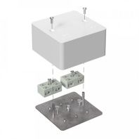Коробка огнестойкая разветвительная для кабель-канала 40-0460-FR6.0-4-4-Р Е15-Е60 RAL9003 85х85х45 (44 шт/кор)