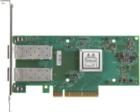 Mellanox ConnectX-5 EN network interface card, 25GbE dual-port SFP28, PCIe Gen 3.0 x8, UEFI Enabled (x86/Arm), tall bracket, (analog MCX512A-ACAT) 1 year