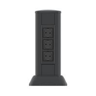 Миниколонна алюминиевая, 0.35м, цвет чёрный