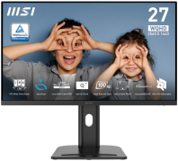 MSI PRO MP273QP E2 27" 16:9 WQHD(2560x1440) IPS Flat,1ms(MPRT),1300:1,100M:1,400nit,178/178,2xHDMI 2.0,DP 1.2,Speaker,Tilt,Swivel,Height,Pivot,VESA,100Hz,Black,1y war-ty