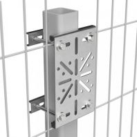 Комплект крепление монтажной пластины к опорам ограждений