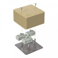 Коробка огнестойкая разветвительная для кабель-канала 40-0460-FR6.0-4-6-Р Е15-Е60 RAL1001 85х85х45 (44 шт/кор)