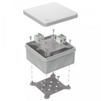 Коробка огнестойкая для о/п двухкомпонентная 60-0300-FR6.0-4 Е15-Е120 RAL7035 100х100х50 (14 шт/кор)