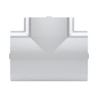 Тройник 90х50 мм, цвет серый металлик