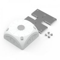 Коробка распределительная 60-0500-9003-П для видеокамер двухкомпонентная безгалогенная (HF) белая 100х100х50 с пластиной монтажной