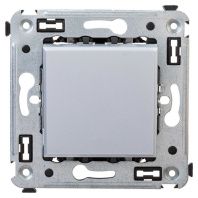 Переключатель одноклавишный в стену, Avanti, закаленная сталь