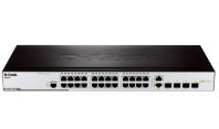 Управляемый L2 коммутатор, 24x100Base-TX, 2x1000Base-X SFP, 2xCombo 1000Base-T/SFP, защита от статического электричества до 6 кВ, CLI, консольный порт RJ-45, поддержка Dying Gasp