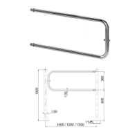 Створка ограждения поворотная на 1000 мм