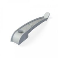 Держатель круглого кабеля односторонний для прямого монтажа на 8 мест в гофроящике серый (200шт/кор)