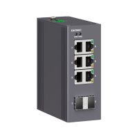 Промышленный неуправляемый коммутатор, 2×100Base-X, SFP слотов: 6×10/100Base-T(X) портов RJ45, 12-48В DC/18-30В AC, с резервированием