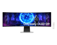 Samsung 49" Odyssey OLED G9 G95SD S49DG952SI Curved (OLED 32:9 5120x1440x240Hz 0,03ms 250cd 1M:1 178/178 1,07B DP; HDMI; Micro HDMI USB-Cx2 SmartTV,WiFi5, BT5.2, RC Spk 2x5W HAS Tilt VESA Silver
