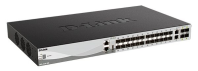D-Link PROJ Управляемый L3 стекируемый коммутатор, 24x1000Base-X SFP, 2x10GBase-T, 4x10GBase-X SFP+, CLI, порт управления 1000Base-T, консольный порт RJ-45, 1xUSB, RPS, поддержка Dying Gasp