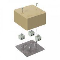 Коробка огнестойкая для кабель-канала 40-0460-FR2.5-6 Е15-Е120 RAL1001 85х85х45 (44 шт/кор)