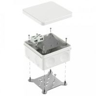 Коробка огнестойкая разветвительная для о/п двухкомпонентная 60-0300-FR6.0-4-2-Р Е15-Е60 RAL9003 100х100х50 (14 шт/уп)