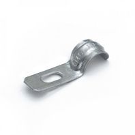 Скоба металлическая однолапковая усиленная противопожарная СМОУ d10-11 мм (100шт/3000шт уп/кор)