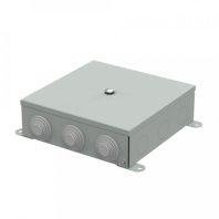 Коробка металлическая серая 200х200х65 (4 шт/кор)