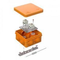 Коробка огнестойкая для о/п 40-0210-FR2.5-4-П Е15-Е120 с термопредохранителем RAL2003 80х80х40 (44 шт/кор)