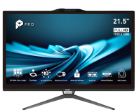 MSI Pro AP222T 14M AiO 21,5" FHD (1920x1080)IPS AG 10pts Touch, Core i3-14100 (3.5GHz),16Gb DDR5(8GBx2),256GB SSD, TPM, Intel UHD,WiFi,BT,camera,Wired KB&mouse Eng/Rus,noOS,1y w-ty,Black