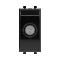 Розетка TV оконечная модульная, Avanti, черный квадрат, 1 модуль