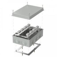 Коробка огнестойкая для о/п 40-0330-FR6.0-4-16-Р Е15-Е60 RAL7035 260х175х90 (7 шт/кор)