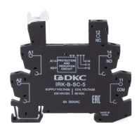 Колодка ультратонкая для реле серии RIS, вх. напр. 230V AC/DC, винт. клеммы