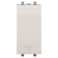 Кнопка модульная, Avanti, ванильная дымка, 1 модуль