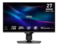 MSI MAG 274QPF X30MV 27" 16:9 WQHD(2560x1440) Rapid VA Flat, DisplayHDR 1000, 0.5ms, 5000:1, 100M:1, 400nits, 178/178, 2xHDMI 2.1, DP 1.4a, Tilt,Swivel,Height,Pivot,VESA,300Hz,Black,1y w-ty
