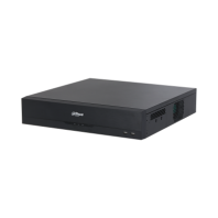 DAHUA 64-канальный IP-видеорегистратор 4K, H.265+ и ИИ Входящий поток до 384Мбит/с; сжатие: H.265+, H.265, H.264+, H.264, MJPEG; разрешение записи до 32Мп; накопители: 8 SATA III до 16Тбайт; RAID 0/1/