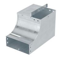 Угол CSSD 90 вертикальный внеш. переходник прав. осн. 200 H80 в комплекте с крепежными элементами и соединительными пластинами, необходимыми для монтажа, горячеоцинкованный