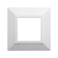 Рамка из металла 1 пост (2 мод.), Avanti, белая