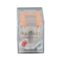 Реле миниатюрное промышленное общего назначения, 4CO, ком. ток 5А,AgSnO2, напряжение 230V AC, опция: светодиод