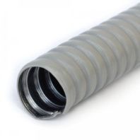 Металлорукав в ПВХ изоляции серый Р3-ЦП-НГ-10 (100м/уп)