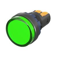 Сигнальный индикатор со встроенным диодом 24В, зеленый, зажим Plug-In