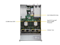 Supermicro SuperServer 2U 221H-TNR no CPU(2)/ no DIMM(32)/16SFF(8SAS/SATA + 8NVME)/ 2x10GbE 2x10GbSFP+/ VROCSTNMOD/ 8 NVME cable kit/ S3908L/SFT-DCMS-Single